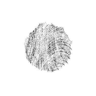 Siyah mürekkep fırçasının vektör çizimi