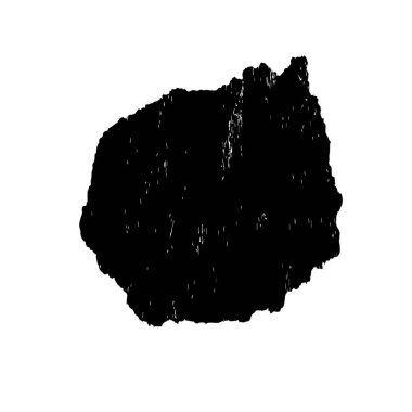 Siyah mürekkep fırçasının vektör çizimi