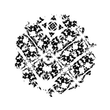 Siyah mürekkep fırçasının vektör çizimi