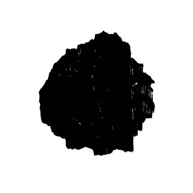 Siyah mürekkep fırçasının vektör çizimi