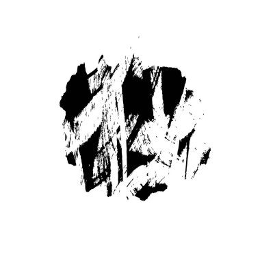 Siyah mürekkep fırçasının vektör çizimi