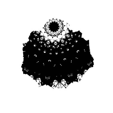 Siyah mürekkep fırçasının vektör çizimi