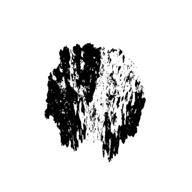 Siyah mürekkep fırçasının vektör çizimi