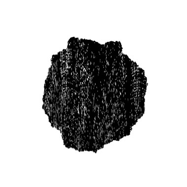 Beyaz arka planda siyah grunge fırça darbeleri. Soyut yazdırma