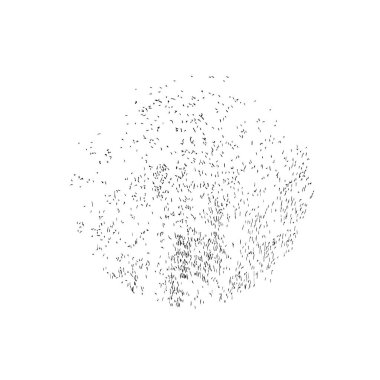 Beyaz arka planda siyah grunge fırça darbeleri. Soyut yazdırma