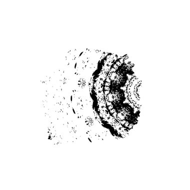 soyut tek renkli geometrik dekoratif çizim