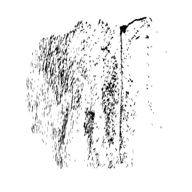 Beyaz arkaplanda soyut siyah leke, vektör illüstrasyonu