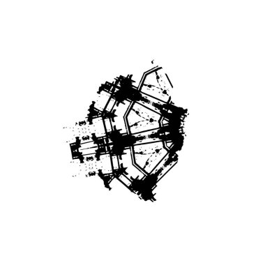 vektör siyah fırça darbesi. siyah ve beyaz 