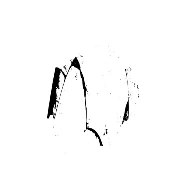 siyah mürekkep fırçası lekesi, vektör çizimi