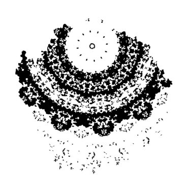 soyut tek renkli geometrik dekoratif çizim