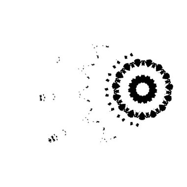 Grunge siyah beyaz dokusuyla örtüşüyor. Soyut şablon tasarımı. vektör