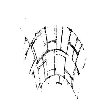 Grunge siyah beyaz dokusuyla örtüşüyor. Soyut şablon tasarımı. vektör