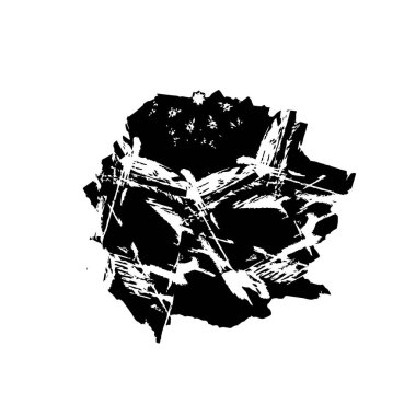 Grunge siyah beyaz dokusuyla örtüşüyor. Soyut şablon tasarımı. vektör