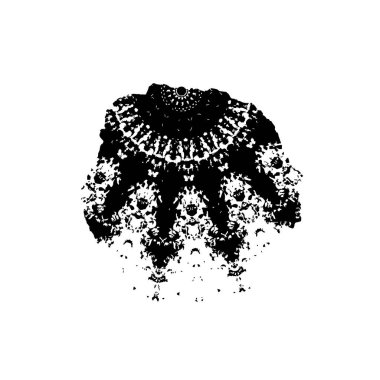 Yuvarlak kabile süsü, vektör illüstrasyon tasarımı