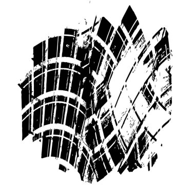 Beyaz arkaplanda soyut grunge ögesi, vektör illüstrasyonu