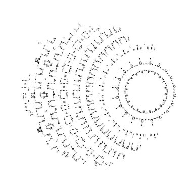 Yuvarlak kabile süsü, vektör illüstrasyon tasarımı