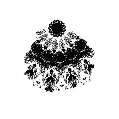 Yuvarlak kabile süsü, vektör illüstrasyon tasarımı