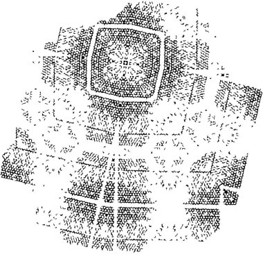 Grunge siyah beyaz dokusuyla örtüşüyor. Soyut şablon tasarımı. vektör