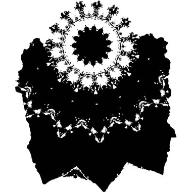 Yuvarlak kabile süsü, vektör illüstrasyon tasarımı