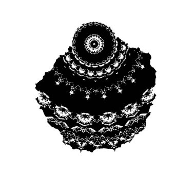 Yuvarlak kabile süsü, vektör illüstrasyon tasarımı