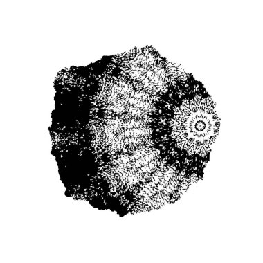 Yuvarlak kabile süsü, vektör illüstrasyon tasarımı