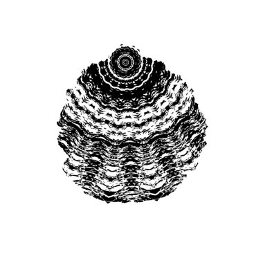 Yuvarlak kabile süsü, vektör illüstrasyon tasarımı