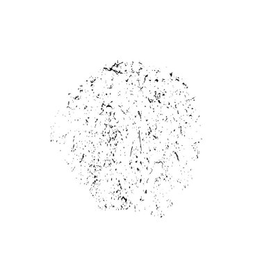 Beyaz arka planda soyut siyah mürekkep lekesi. vektör illüstrasyonu