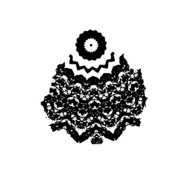 Yuvarlak kabile süsü, vektör illüstrasyon tasarımı