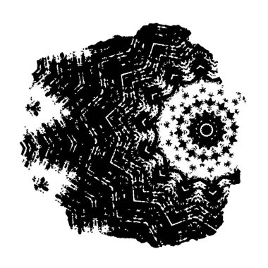 Yuvarlak kabile süsü, vektör illüstrasyon tasarımı