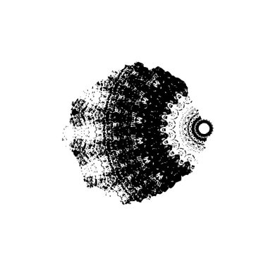 Yuvarlak kabile süsü, vektör illüstrasyon tasarımı