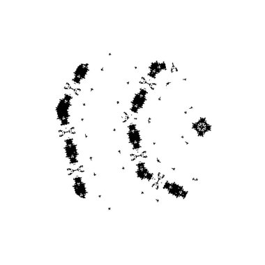 Yuvarlak kabile süsü, vektör illüstrasyon tasarımı