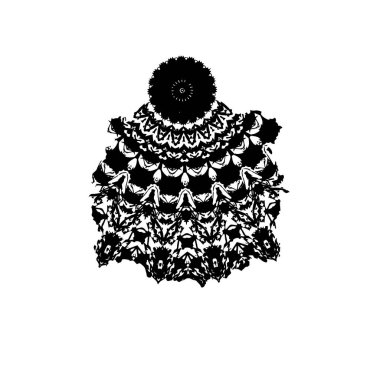 Yuvarlak kabile süsü, vektör illüstrasyon tasarımı