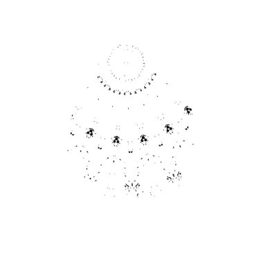 Yuvarlak kabile süsü, vektör illüstrasyon tasarımı