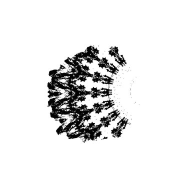 Yuvarlak kabile süsü, vektör illüstrasyon tasarımı