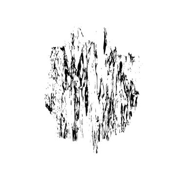 Beyaz arka planda soyut siyah mürekkep lekesi. vektör illüstrasyonu