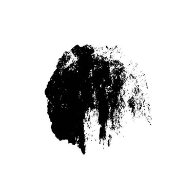 Beyaz arka planda soyut siyah mürekkep lekesi. vektör illüstrasyonu