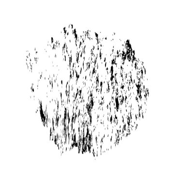 Beyaz arka planda soyut siyah mürekkep lekesi. vektör illüstrasyonu