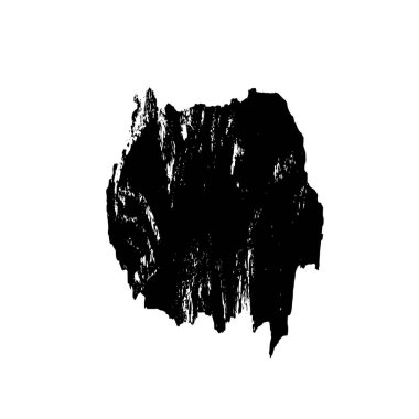 Beyaz arka planda soyut siyah mürekkep lekesi. vektör illüstrasyonu