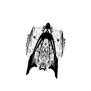 soyut siyah ve beyaz geometrik süsleme çizimi