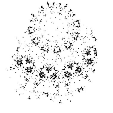 soyut siyah ve beyaz geometrik süsleme çizimi