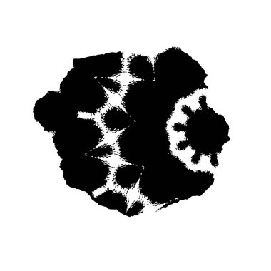 soyut siyah ve beyaz geometrik süsleme çizimi