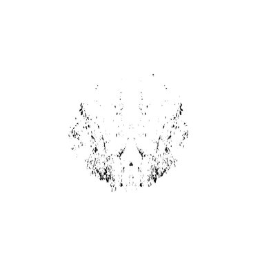 Beyaz arka planda soyut siyah mürekkep lekesi. vektör illüstrasyonu