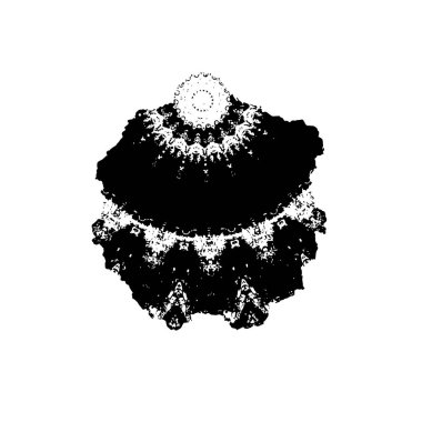 soyut siyah ve beyaz geometrik süsleme çizimi