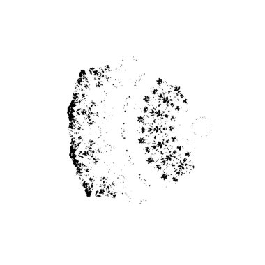 soyut siyah ve beyaz geometrik süsleme çizimi