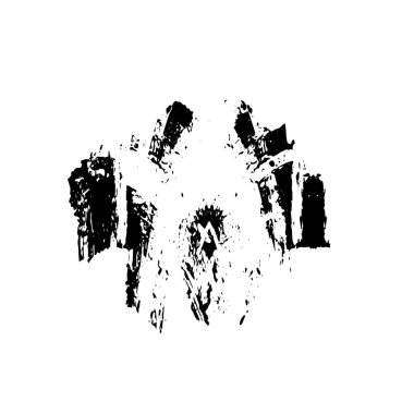 soyut siyah ve beyaz geometrik süsleme çizimi