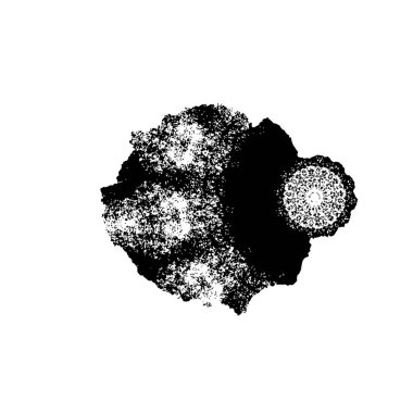 soyut siyah ve beyaz geometrik süsleme çizimi
