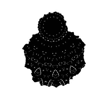 soyut siyah ve beyaz geometrik dekoratif çizim