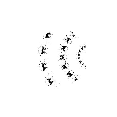 soyut siyah ve beyaz geometrik dekoratif çizim