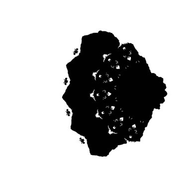 soyut siyah ve beyaz geometrik dekoratif çizim