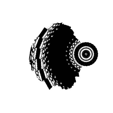 soyut siyah ve beyaz geometrik dekoratif çizim